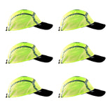Lime/Yellow Sport Safety Capbandoo | ANSI Hi-Vis | Contains Water Activated Cooling Crystal | 6 Pc. Value Set - Blubandoo Cooling & Warming Headwear Accessories