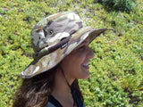 Cooling Safari Hatbandoo with Water Activated Cooling Crystals | Unisex | UPF 50+Sun Protection | Army Camouflage | Hand Washable - Blubandoo Cooling & Warming Headwear Accessories