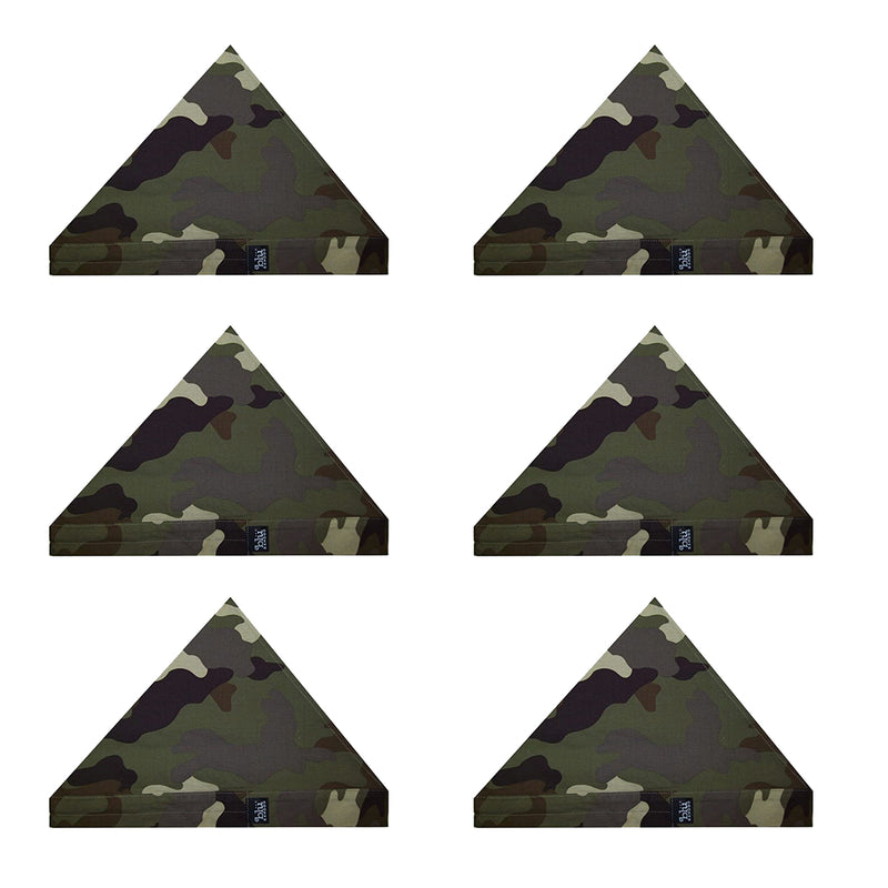 Cooling Desert Camouflage Bandoorag  | Skull Cap | Doo Rag | Water Activated with Cooling Crystals | Unisex | 6 pc. Value Set
