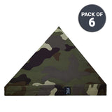 Cooling Desert Camouflage Bandoorag  | Skull Cap | Doo Rag | Water Activated with Cooling Crystals | Unisex | 6 pc. Value Set - Blubandoo Cooling & Warming Headwear Accessories