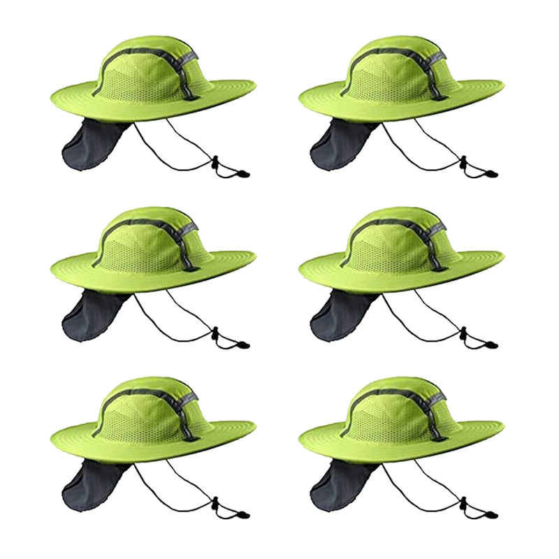 Lime/Yellow Sun Safety Hatbandoo L/XL | ANSI Hi-Vis | Contains Water Activated Cooling Crystal | 6 Pc. Value Set