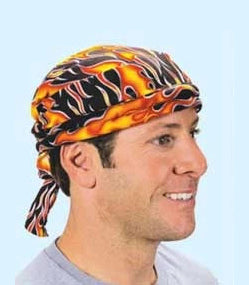 Cooling Bandoorag Skull Cap | Doo Rag | Water Activated with Cooling Crystals | Hand Washable And Reusable | Unisex